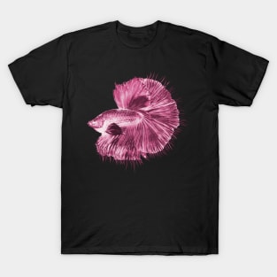 Pink Betta Fish T-Shirt